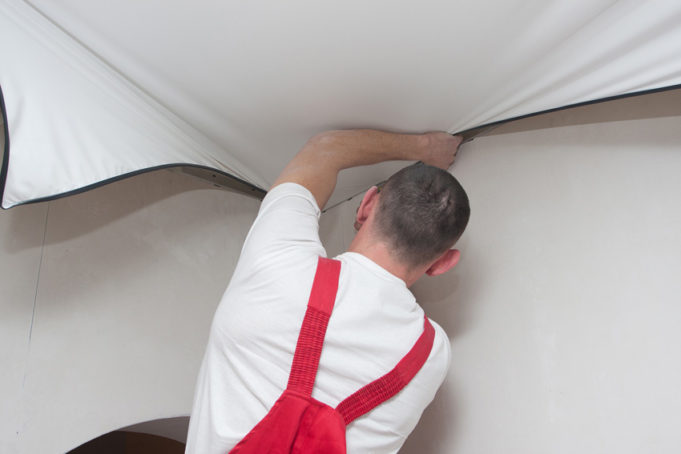 Крепление натяжного потолка к стене из гипсокартона — как правильно сделать?